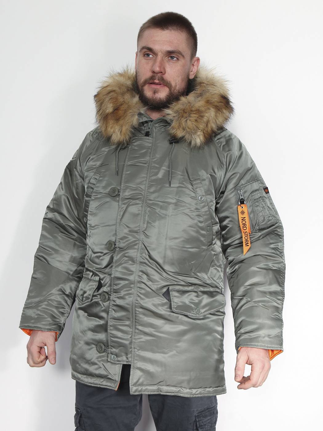картинка Nord Storm Tight HUSKY III Olive/Orange от магазина Аполлогет