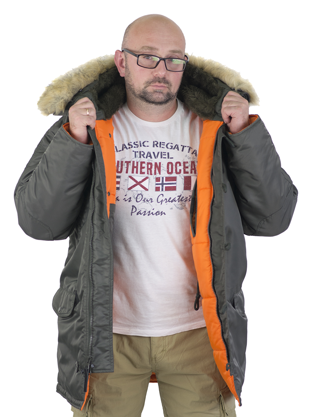 картинка Nord Storm Tight HUSKY II Grey/Orange от магазина Аполлогет