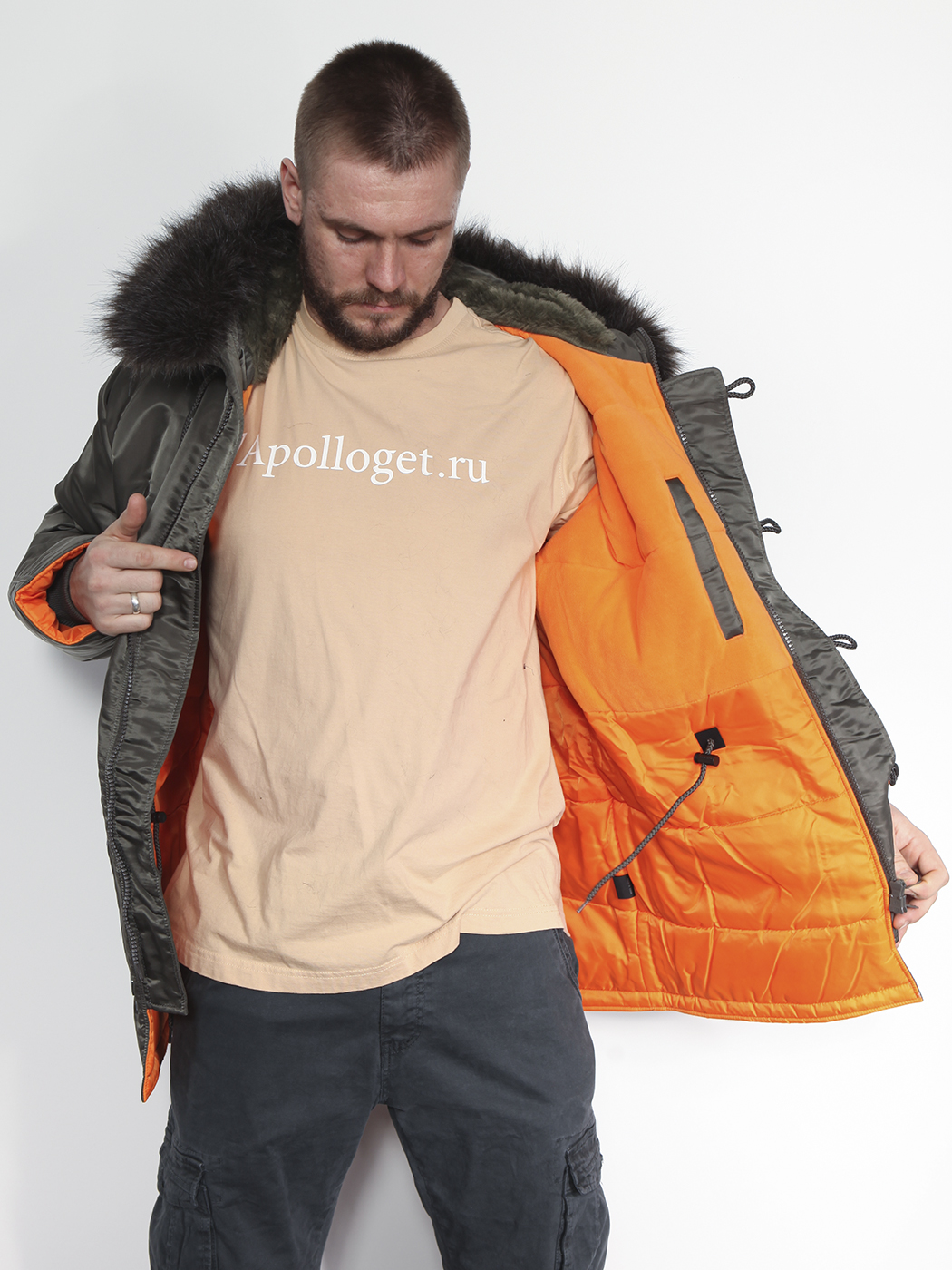 картинка Nord Storm Tight HUSKY III Grey/Orange от магазина Аполлогет