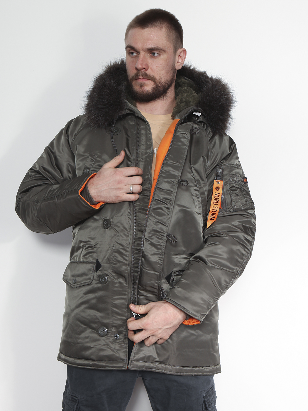 картинка Nord Storm Tight HUSKY III Grey/Orange от магазина Аполлогет