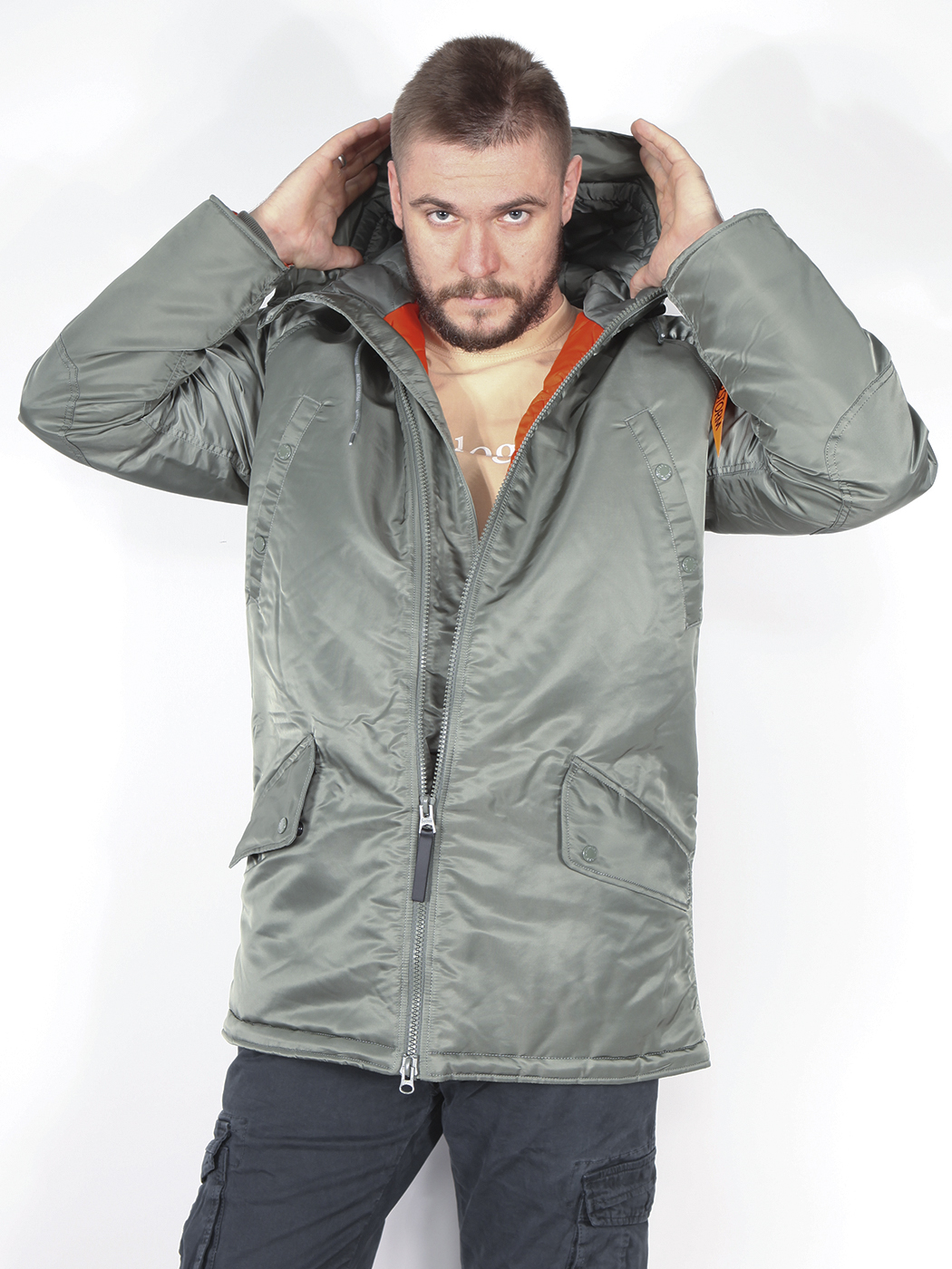 картинка Nord Storm HUSKY CITY Olive/Orange от магазина Аполлогет
