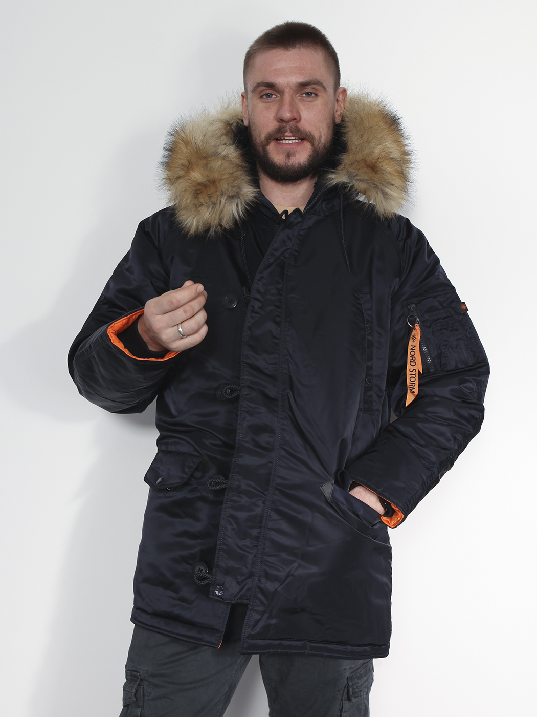 картинка Nord Storm Tight HUSKY III Ink/Orange от магазина Аполлогет