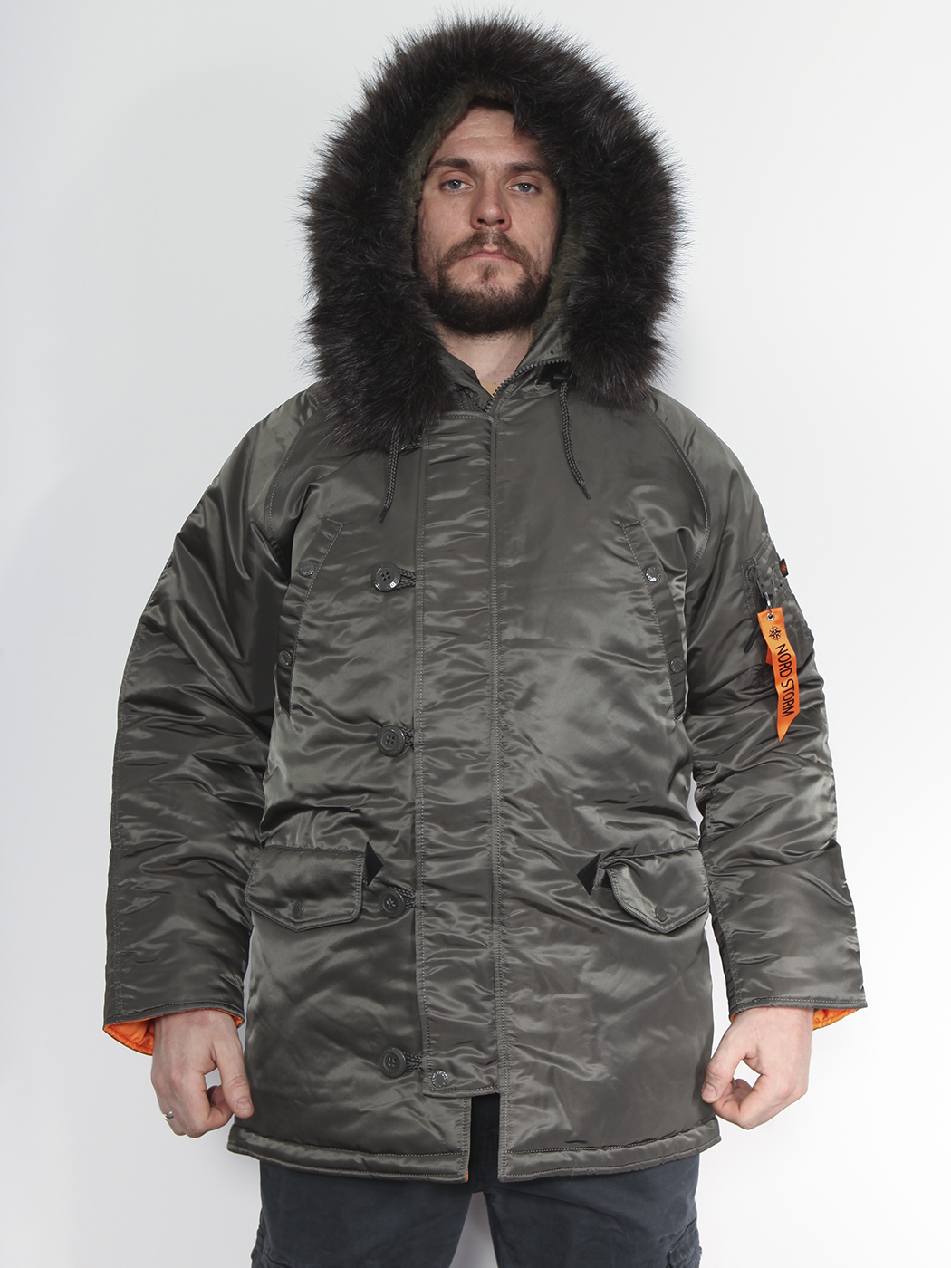 картинка Nord Storm Tight HUSKY III Grey/Orange от магазина Аполлогет